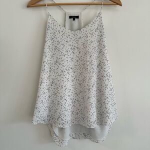 RW&CO. White and Black Polka Dot Camisole